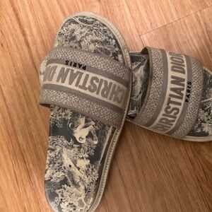 Authentic Christian Dior Dway Platform Slides Size 41